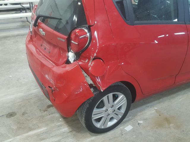 KL8CD6S95DC507411 - 2013 CHEVROLET SPARK 1LT Красный фото 9