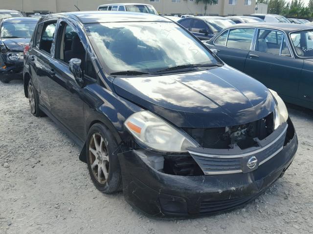 3N1BC13E07L410861 - 2007 NISSAN VERSA S BLACK photo 1