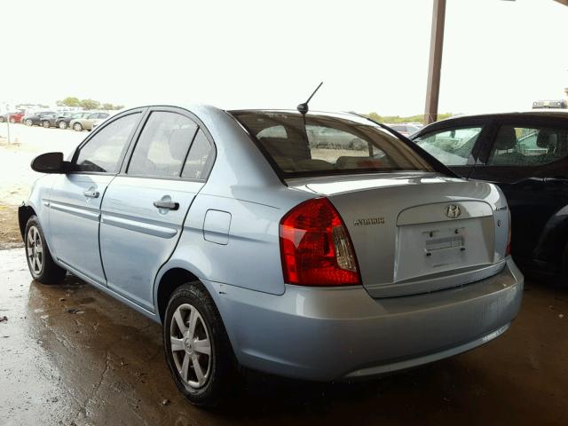 KMHCN46CX6U030708 - 2006 HYUNDAI ACCENT GLS BLUE photo 3