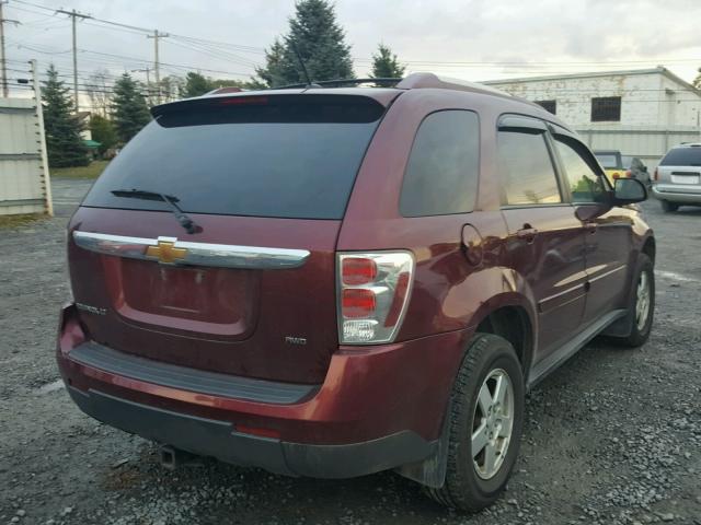 2CNDL43F696234269 - 2009 CHEVROLET EQUINOX LT BURGUNDY photo 4