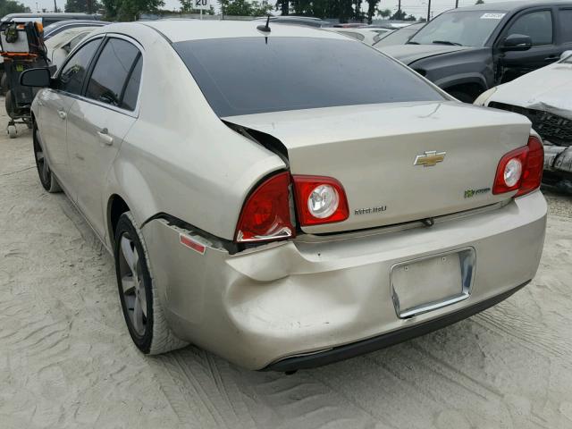 1G1ZF57559F217700 - 2009 CHEVROLET MALIBU HYB ბეჟი ფოტო 3