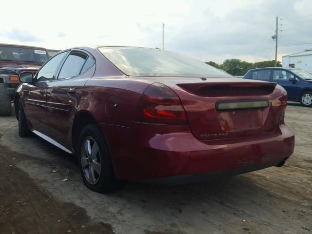 2G2WP552361129896 - 2006 PONTIAC GRAND PRIX Темно-червоний фото 3