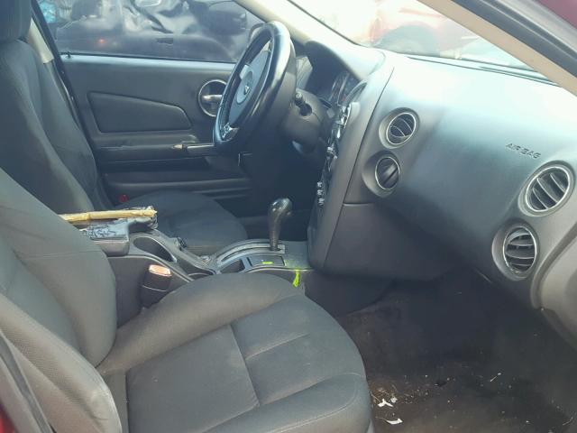 2G2WP552361129896 - 2006 PONTIAC GRAND PRIX Темно-червоний фото 5