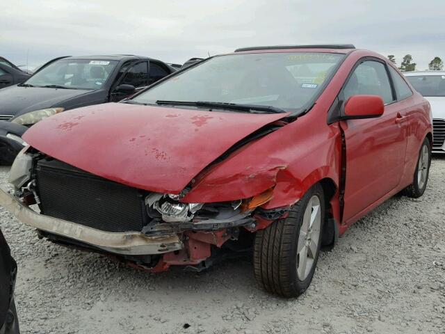 2HGFG12836H534582 - 2006 HONDA CIVIC EX RED photo 2