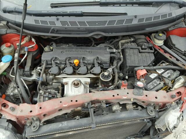 2HGFG12836H534582 - 2006 HONDA CIVIC EX RED photo 7