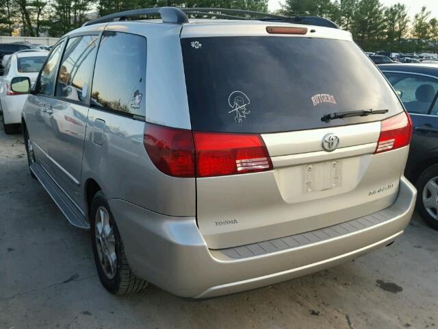 5TDZA22C55S311113 - 2005 TOYOTA SIENNA XLE SILVER photo 3