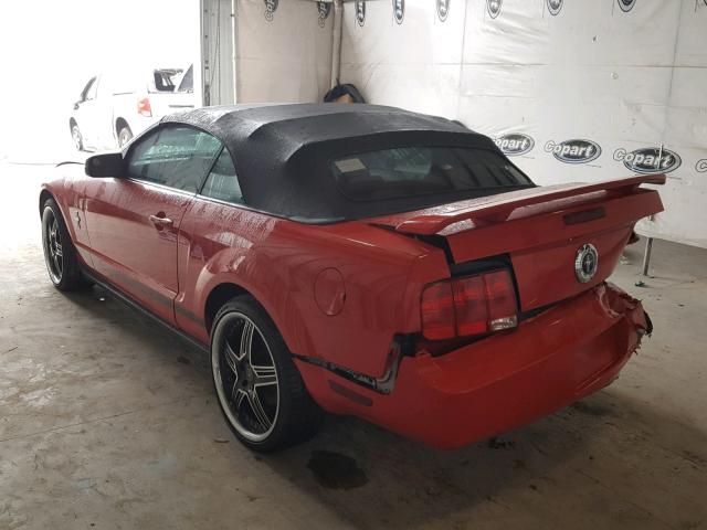 1ZVFT84N065168199 - 2006 FORD MUSTANG RED photo 3