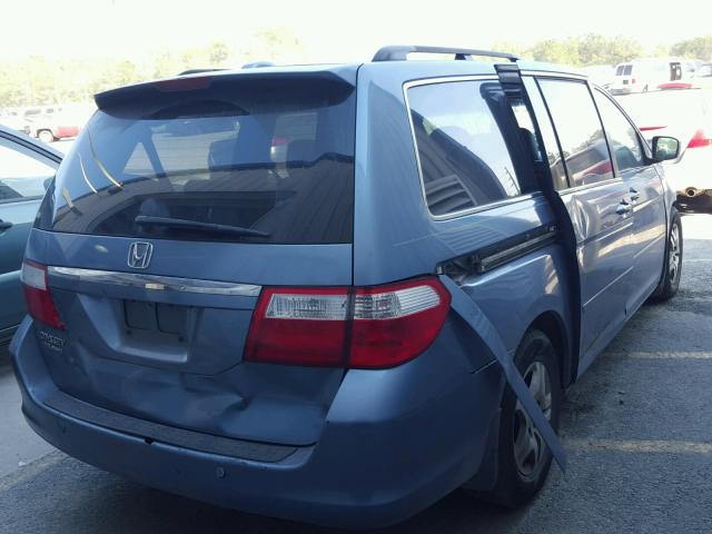 5FNRL38856B032690 - 2006 HONDA ODYSSEY TO BLUE photo 4