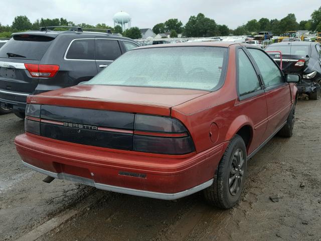 1G1LV15M2TY154076 - 1996 CHEVROLET BERETTA RED photo 4