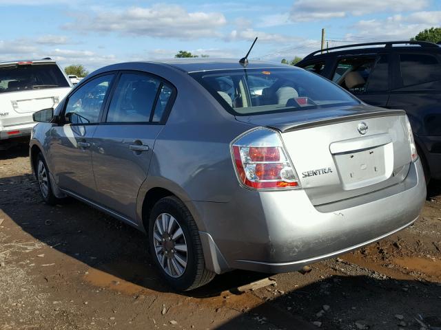 3N1AB61E18L718301 - 2008 NISSAN SENTRA 2.0 GRAY photo 3