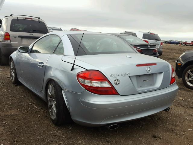 WDBWK56F26F112137 - 2006 MERCEDES-BENZ SLK 350 BLUE photo 3