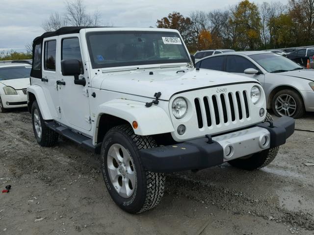 1C4BJWEG7FL553105 - 2015 JEEP WRANGLER U WHITE photo 1