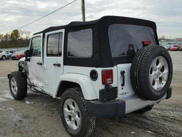 1C4BJWEG7FL553105 - 2015 JEEP WRANGLER U WHITE photo 3