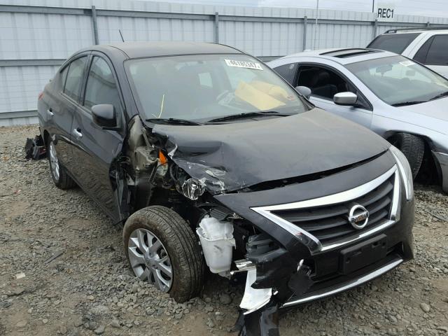 3N1CN7AP9HL817410 - 2017 NISSAN VERSA S BLACK photo 1