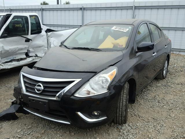 3N1CN7AP9HL817410 - 2017 NISSAN VERSA S BLACK photo 2