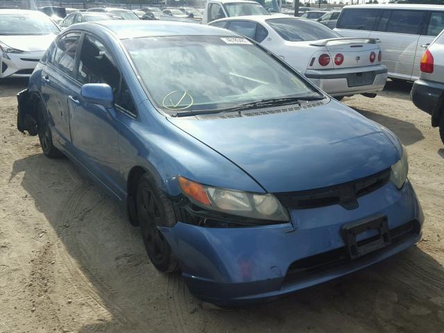 2HGFA16588H521444 - 2008 HONDA CIVIC LX BLUE photo 1