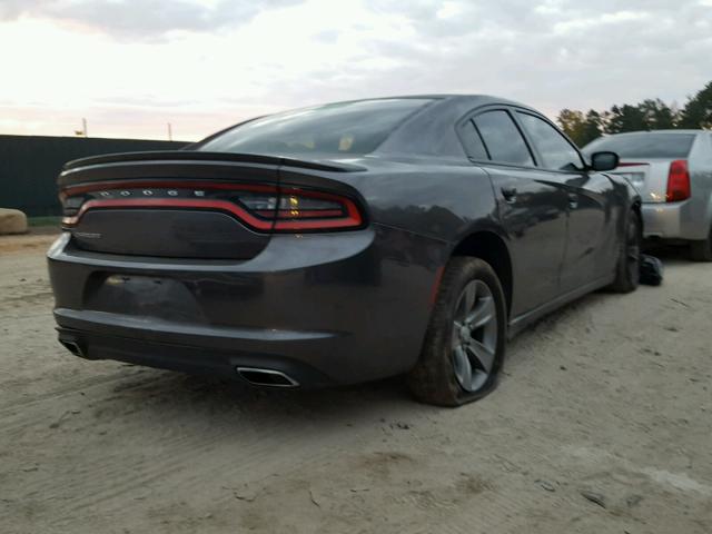 2C3CDXBG7FH500962 - 2015 DODGE CHARGER SE GRAY photo 4