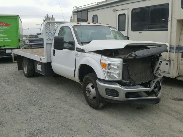 1FDRF3G61FEB97687 - 2015 FORD F350 SUPER WHITE photo 1