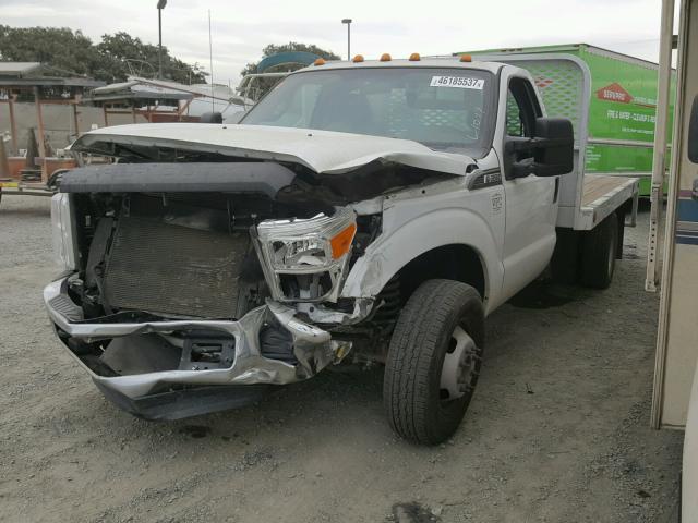 1FDRF3G61FEB97687 - 2015 FORD F350 SUPER WHITE photo 2