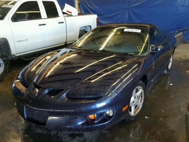 2G2FS22K212114732 - 2001 PONTIAC FIREBIRD BLUE photo 2