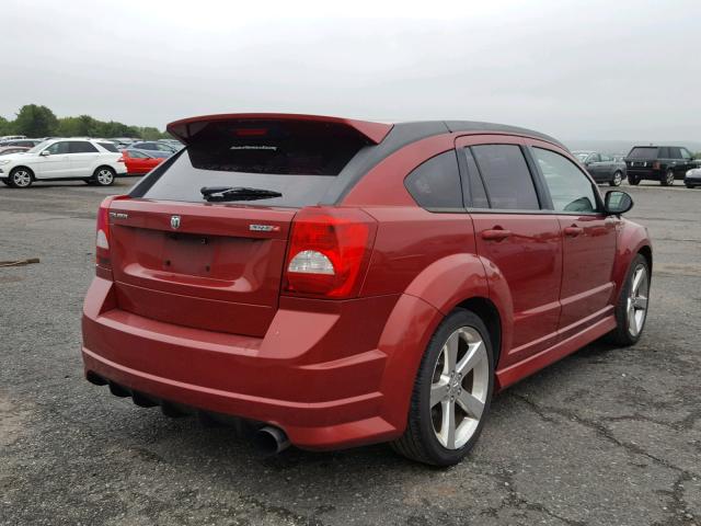 1B3HB68F18D698620 - 2008 DODGE CALIBER SR RED photo 4