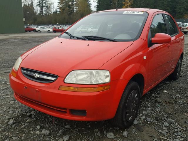 KL1TD52665B452764 - 2005 CHEVROLET AVEO BASE 红色 照片 2