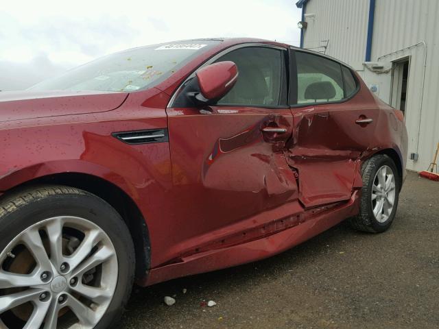 5XXGN4A74DG183216 - 2013 KIA OPTIMA EX MAROON photo 9