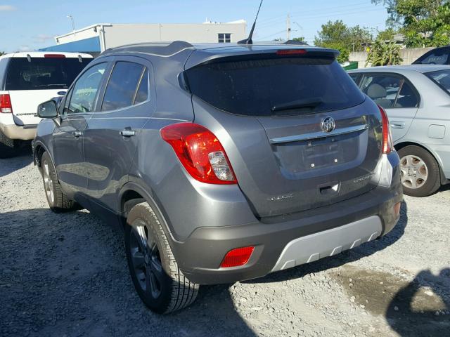 KL4CJASB7DB097541 - 2013 BUICK ENCORE GRAY photo 3