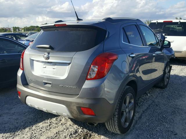 KL4CJASB7DB097541 - 2013 BUICK ENCORE GRAY photo 4