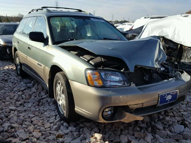 4S3BH675347609599 - 2004 SUBARU LEGACY GREEN photo 1