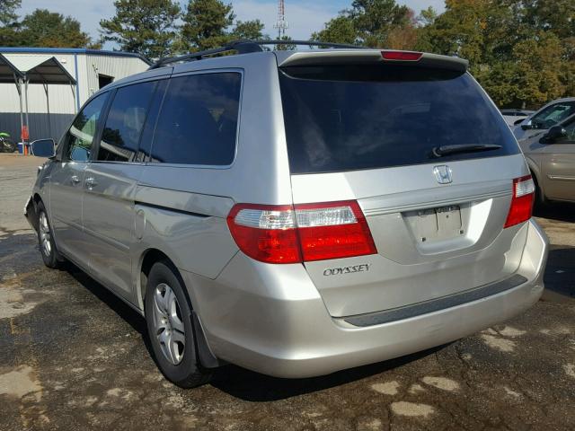 5FNRL387X7B436514 - 2007 HONDA ODYSSEY SILVER photo 3