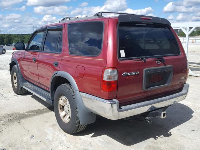 JT3GM84R4Y0060003 - 2000 TOYOTA 4RUNNER BURGUNDY photo 3