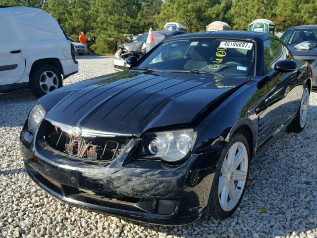 1C3LN59L77X072134 - 2007 CHRYSLER CROSSFIRE BLACK photo 2