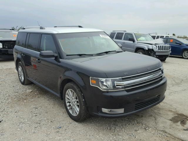 2FMGK5C87EBD13457 - 2014 FORD FLEX SEL BLACK photo 1