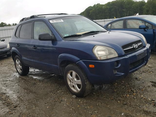 KM8JM12B55U188572 - 2005 HYUNDAI TUCSON GL BLUE photo 1