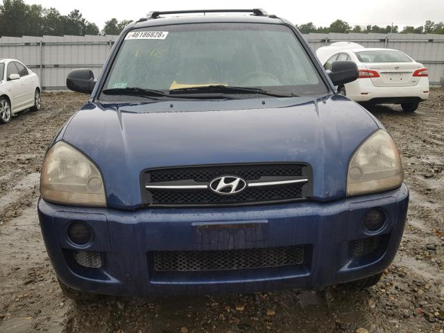 KM8JM12B55U188572 - 2005 HYUNDAI TUCSON GL BLUE photo 9