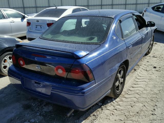 2G1WH52K259316441 - 2005 CHEVROLET IMPALA LS BLUE photo 4