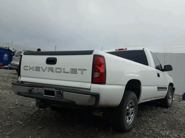 1GCEC14T15Z341014 - 2005 CHEVROLET SILVERADO WHITE photo 4