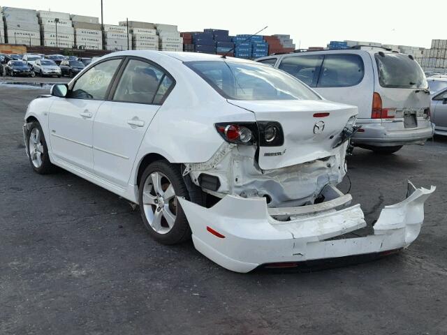 JM1BK324X61449984 - 2006 MAZDA 3 S WHITE photo 3