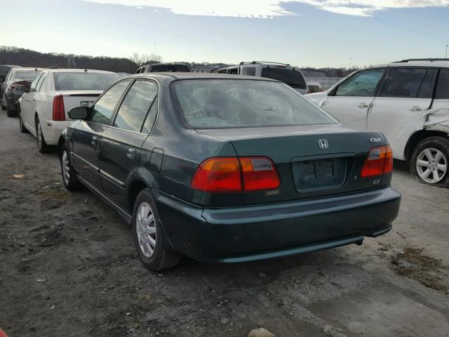 2HGEJ8646XH565436 - 1999 HONDA CIVIC EX GREEN photo 3