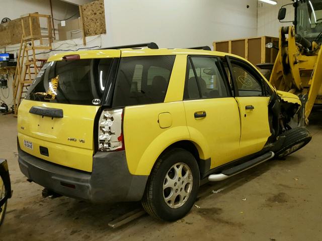 5GZCZ63B93S815145 - 2003 SATURN VUE YELLOW photo 4