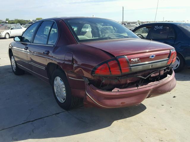 2G1WL52M5X9225599 - 1999 CHEVROLET LUMINA BAS BURGUNDY photo 3