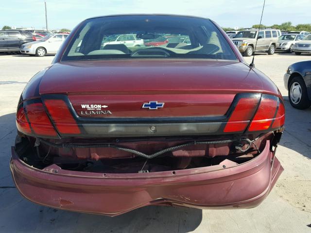 2G1WL52M5X9225599 - 1999 CHEVROLET LUMINA BAS 勃艮第红 照片 9
