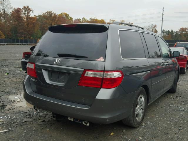 5FNRL38767B072852 - 2007 HONDA ODYSSEY EX GRAY photo 4