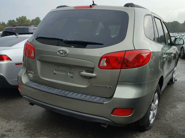 5NMSG13DX8H203224 - 2008 HYUNDAI SANTA FE G GREEN photo 4