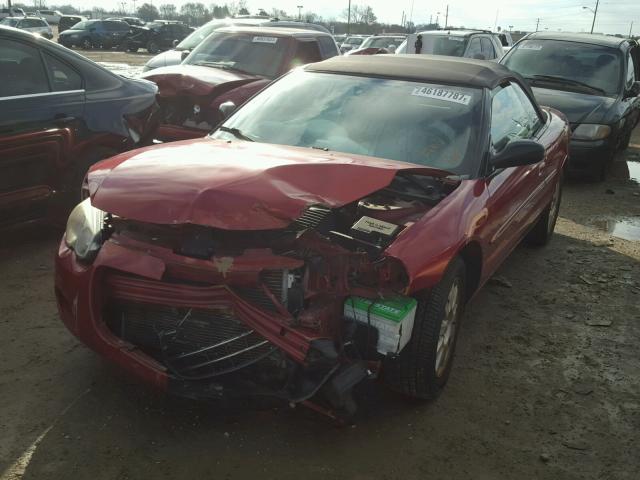 1C3EL75R95N688026 - 2005 CHRYSLER SEBRING GT RED photo 2