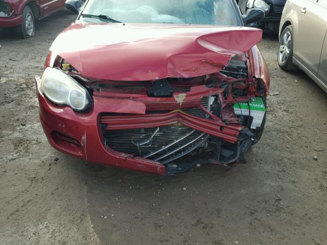 1C3EL75R95N688026 - 2005 CHRYSLER SEBRING GT RED photo 9