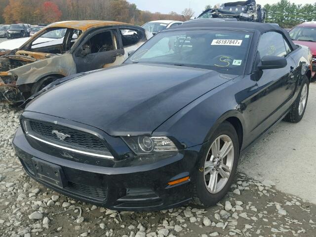 1ZVBP8EM9D5236960 - 2013 FORD MUSTANG BLACK photo 2