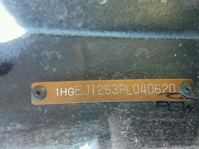 1HGEJ1253PL040620 - 1993 HONDA CIVIC EX RED photo 10