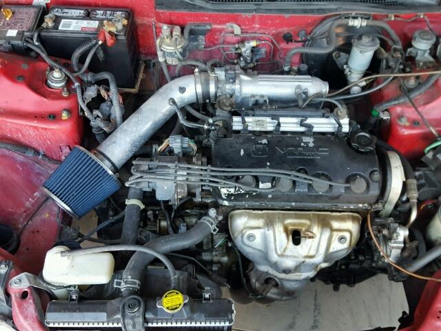 1HGEJ1253PL040620 - 1993 HONDA CIVIC EX RED photo 7